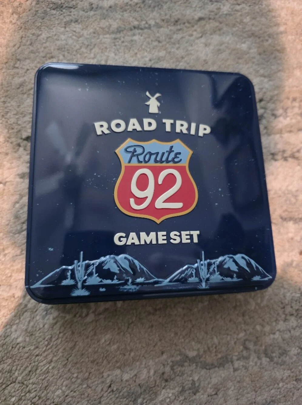 Dutch Bros Road Trip Game Set - Navy Blue, Red & Cream